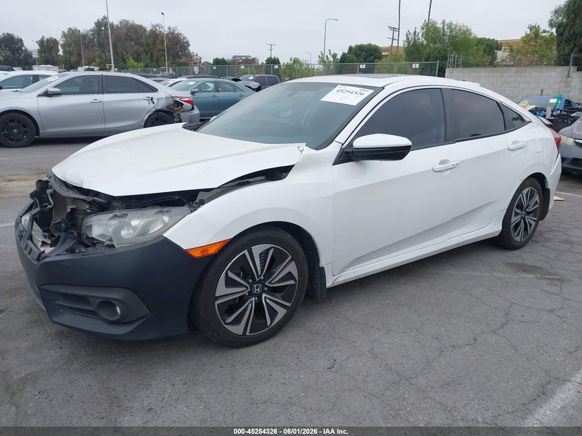 2016 Honda Civic VIN 19XFC1F76GE200653 IAAI salvage auction — FRONT & REAR, Salvage Title, sold $3,200 on 2026-07-18 (photo 2)