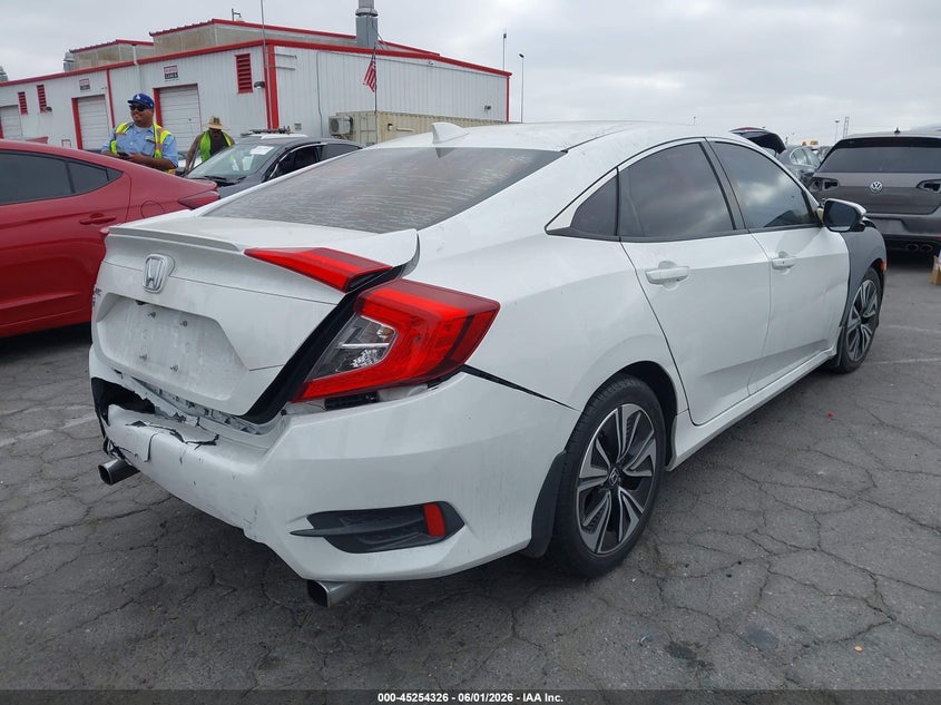 2016 Honda Civic VIN 19XFC1F76GE200653 IAAI salvage auction — FRONT & REAR, Salvage Title, sold $3,200 on 2026-07-18 (photo 4)