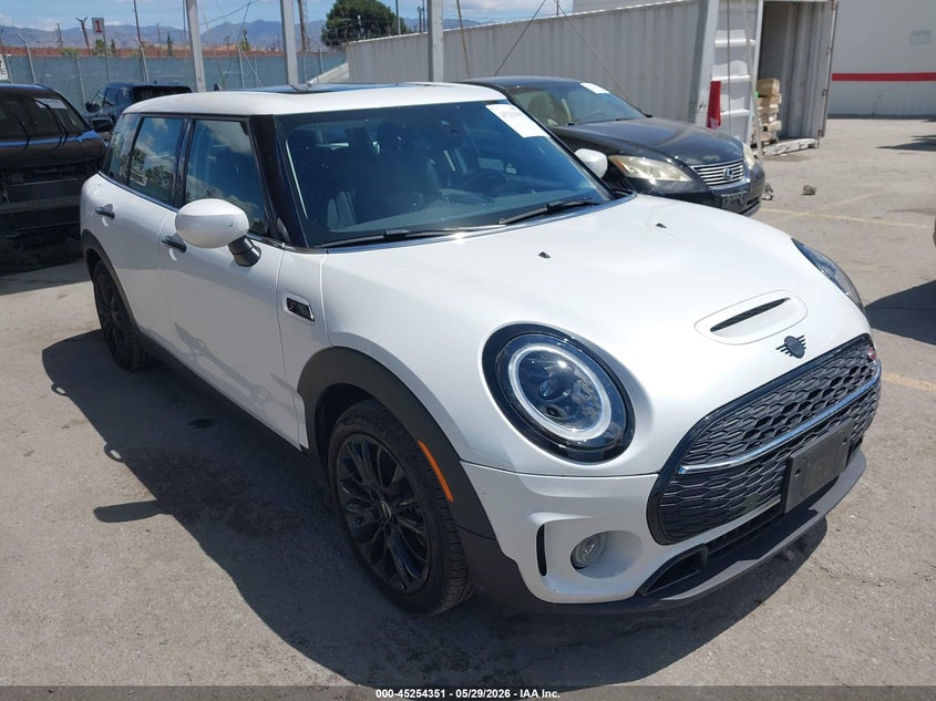 2024 Mini Clubman VIN WMWLV7C05R2U73653 IAAI salvage auction — LEFT REAR, Salvage Title, sold $7,100 on 2026-08-16 (photo 1)