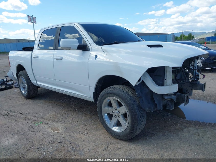 2014 Ram 1500 VIN 1C6RR7MT8ES110923 IAAI salvage auction — FRONT END, Salvage Title, sold $25 on 2026-07-10 (photo 1)