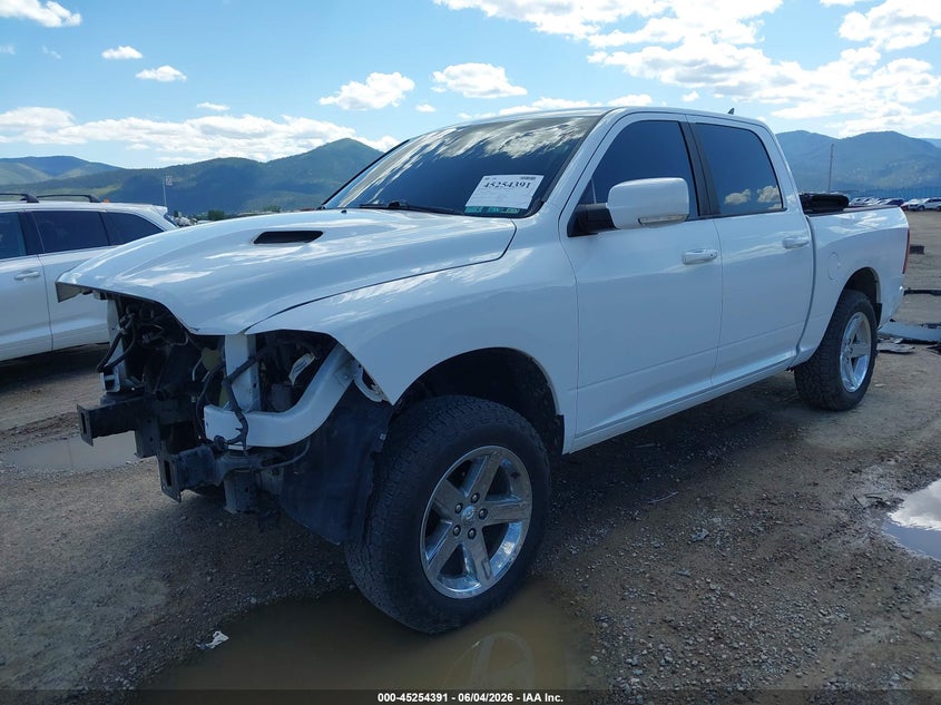 2014 Ram 1500 VIN 1C6RR7MT8ES110923 IAAI salvage auction — FRONT END, Salvage Title, sold $25 on 2026-07-10 (photo 2)