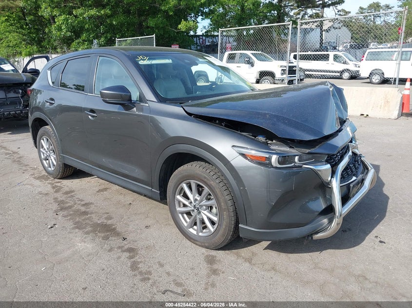 2022 Mazda Cx-5 VIN JM3KFBCM3N1593458 IAAI salvage auction — FRONT END, Mv-907A (New York), sold $5,300 on 2026-08-01 (photo 1)