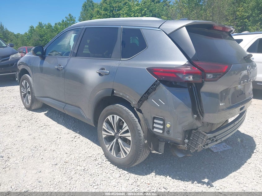 2023 Nissan Rogue VIN JN8BT3BB0PW493836 IAAI salvage auction — REAR END, Salvage Title, sold $3,750 on 2026-07-21 (photo 3)