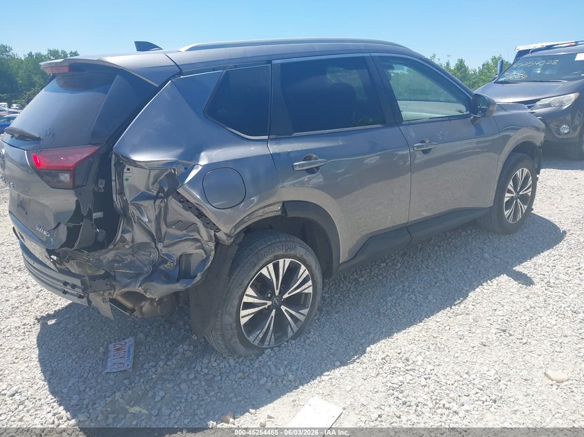 2023 Nissan Rogue VIN JN8BT3BB0PW493836 IAAI salvage auction — REAR END, Salvage Title, sold $3,750 on 2026-07-21 (photo 4)