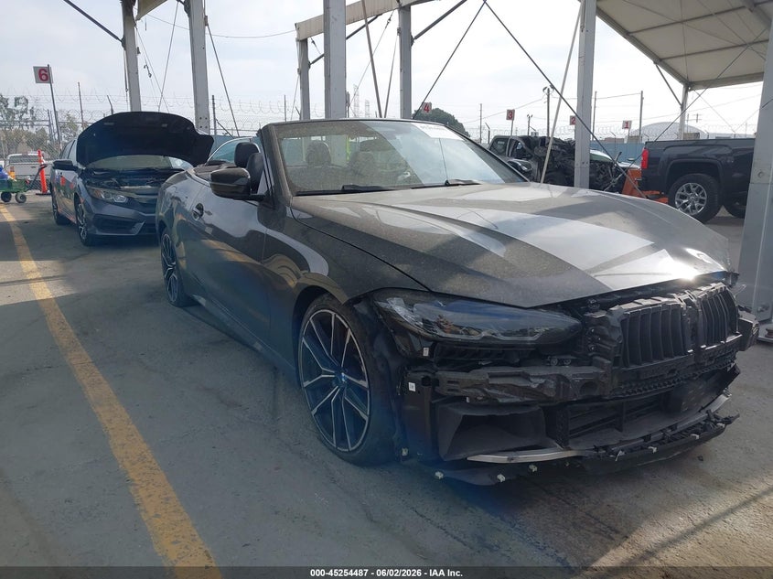 2023 BMW 4er VIN WBA53AT03PCL98115 IAAI salvage auction — FRONT END, Salvage Title, sold $17,550 on 2026-07-08 (photo 1)