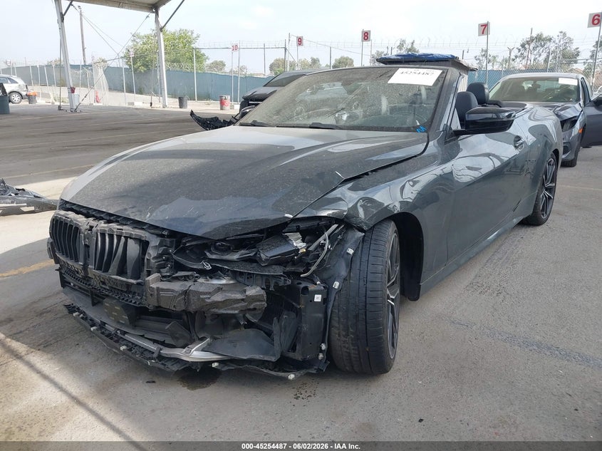 2023 BMW 4er VIN WBA53AT03PCL98115 IAAI salvage auction — FRONT END, Salvage Title, sold $17,550 on 2026-07-08 (photo 2)