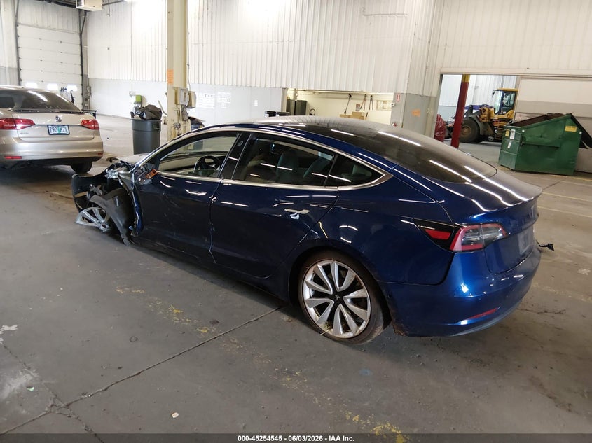 2018 Tesla Model 3 VIN 5YJ3E1EB9JF147693 IAAI salvage auction — FRONT END, Salvage Title, sold $25 on 2026-07-30 (photo 3)