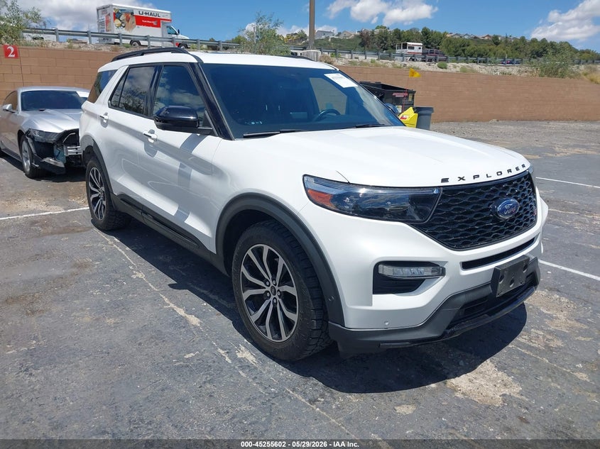 2021 Ford Explorer VIN 1FM5K8GC2MGA95877 IAAI salvage auction — REAR END, Salvage Title, sold $12,500 on 2026-07-29 (photo 1)