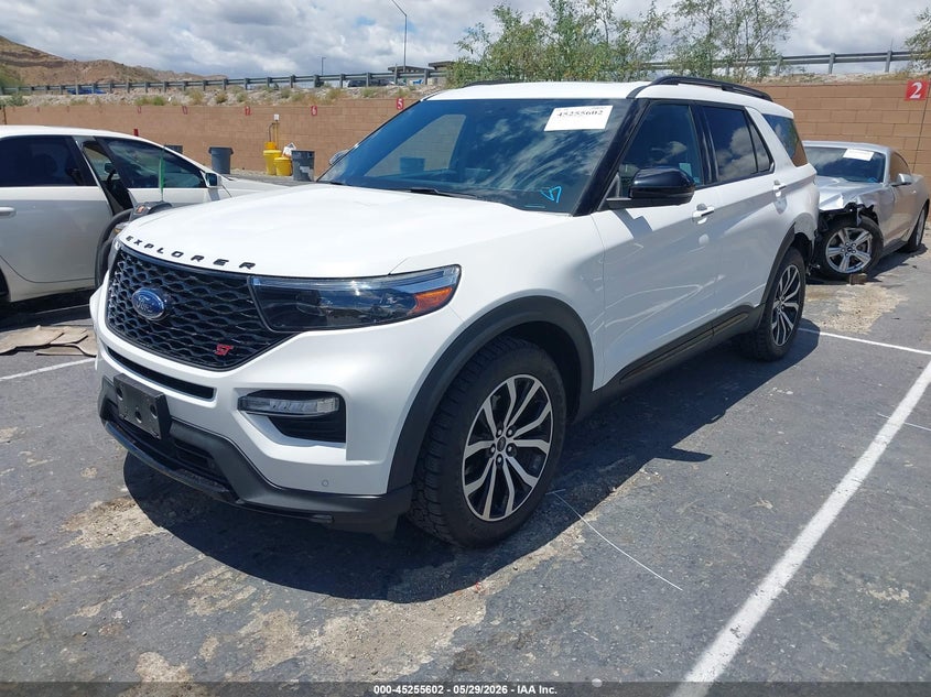 2021 Ford Explorer VIN 1FM5K8GC2MGA95877 IAAI salvage auction — REAR END, Salvage Title, sold $12,500 on 2026-07-29 (photo 2)