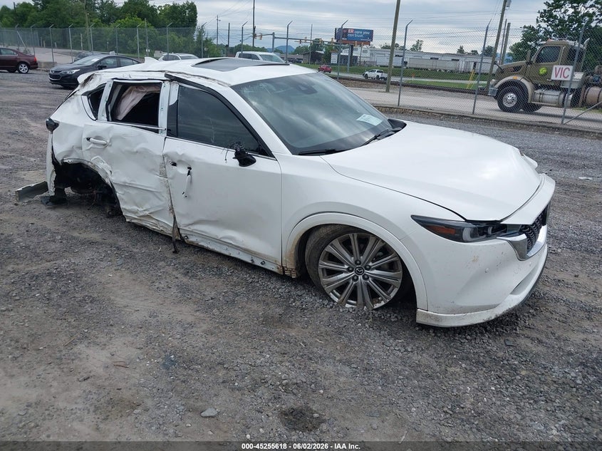 2022 Mazda Cx-5 VIN JM3KFBXYXN0615037 IAAI salvage auction — LEFT & RIGHT, Salvage Title, sold $2,800 on 2026-07-10 (photo 1)