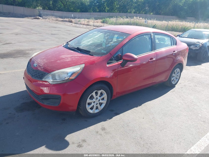 2014 Kia Rio VIN KNADM4A34E6352781 IAAI salvage auction — NORMAL WEAR, Salvage Title, sold $275 on 2026-07-09 (photo 2)