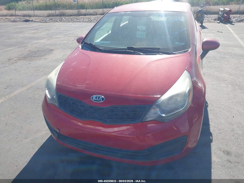 2014 Kia Rio VIN KNADM4A34E6352781 IAAI salvage auction — NORMAL WEAR, Salvage Title, sold $275 on 2026-07-09 (photo 6)