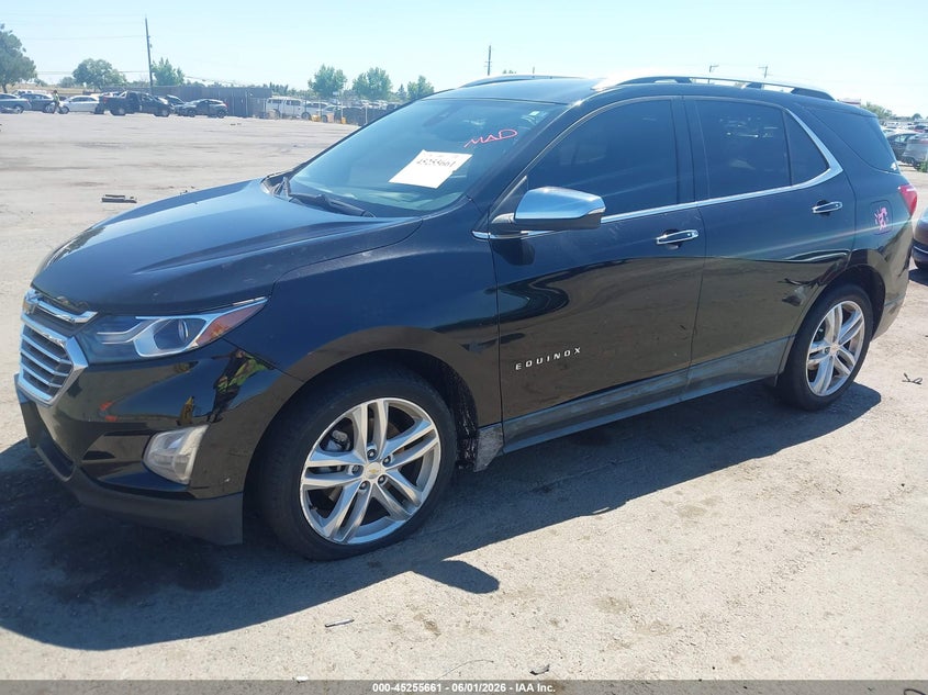 2018 Chevrolet Equinox VIN 2GNAXNEX8J6168942 IAAI salvage auction — RIGHT FRONT, Salvage Title, sold $2,300 on 2026-08-20 (photo 2)