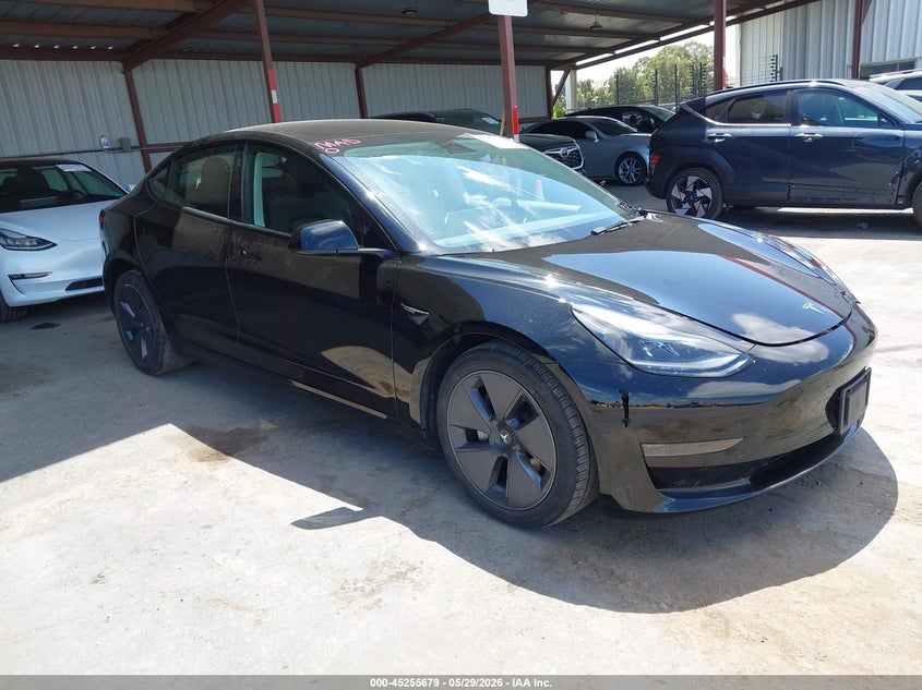 2023 Tesla Model 3 VIN 5YJ3E1EA3PF432163 IAAI salvage auction — LEFT SIDE, Salvage (California), sold $6,075 on 2026-07-30 (photo 1)