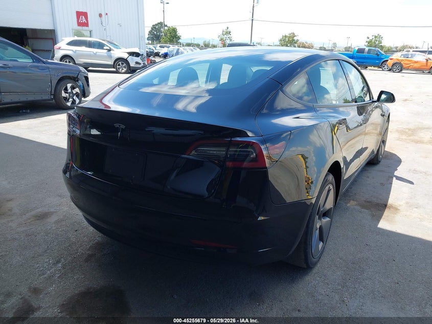 2023 Tesla Model 3 VIN 5YJ3E1EA3PF432163 IAAI salvage auction — LEFT SIDE, Salvage (California), sold $6,075 on 2026-07-30 (photo 4)