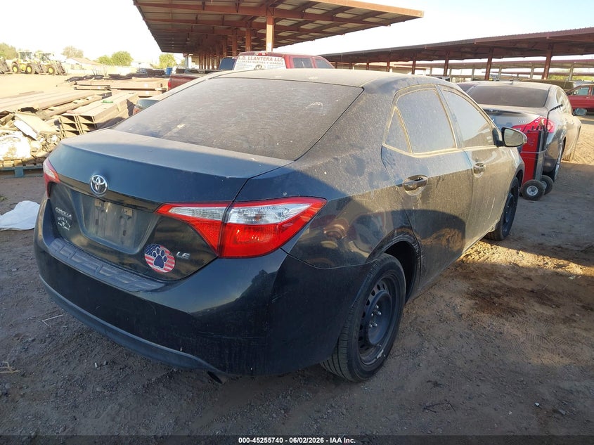 2015 Toyota Corolla VIN 5YFBURHE6FP342536 IAAI salvage auction — NORMAL WEAR, Clear-Dealer Only (Arizona), sold $1,800 on 2026-07-09 (photo 4)
