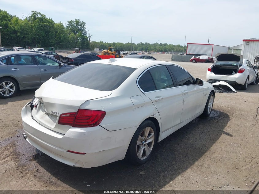 2013 BMW 5er VIN WBAXH5C5XDDW13511 IAAI salvage auction — LEFT REAR, Salvage Title, sold $1,150 on 2026-07-08 (photo 4)