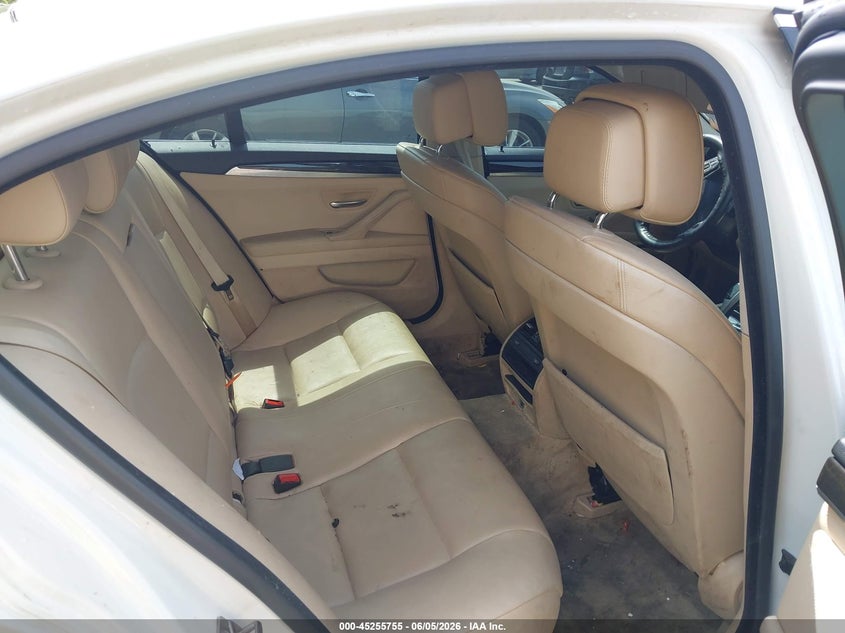 2013 BMW 5er VIN WBAXH5C5XDDW13511 IAAI salvage auction — LEFT REAR, Salvage Title, sold $1,150 on 2026-07-08 (photo 8)