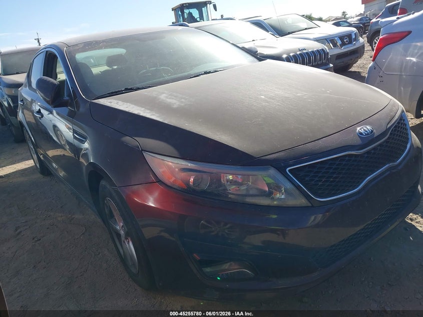 2014 Kia Optima VIN 5XXGM4A76EG342855 IAAI salvage auction — NORMAL WEAR, Clear (Arizona), sold $575 on 2026-07-21 (photo 1)