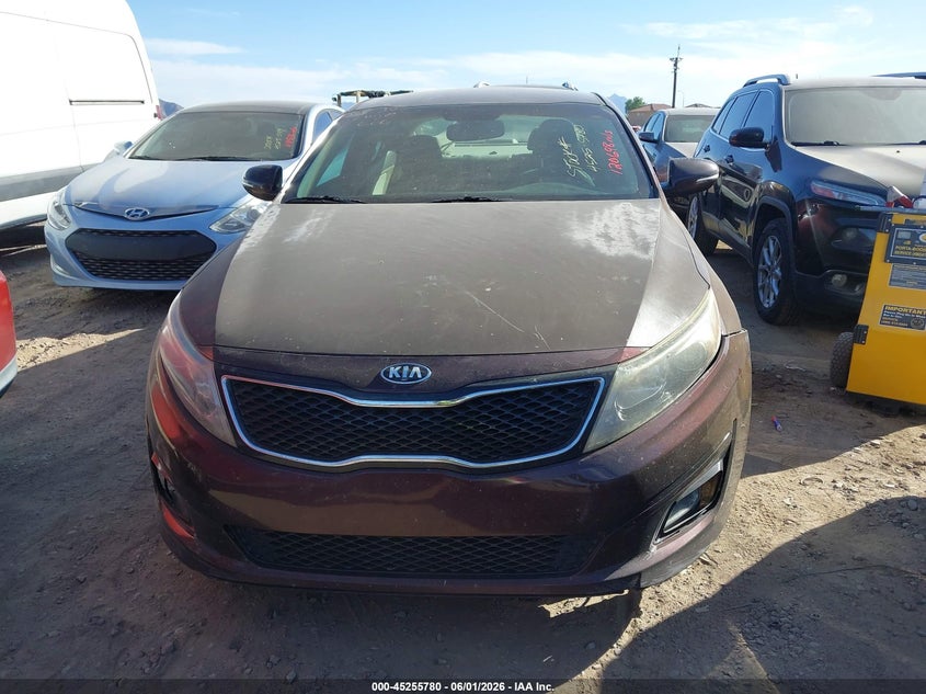 2014 Kia Optima VIN 5XXGM4A76EG342855 IAAI salvage auction — NORMAL WEAR, Clear (Arizona), sold $575 on 2026-07-21 (photo 6)