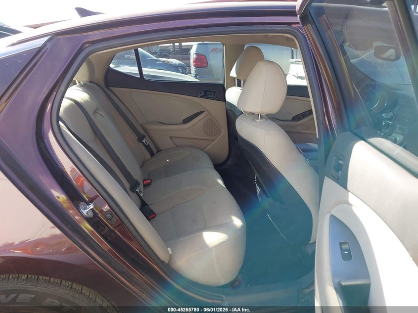 2014 Kia Optima VIN 5XXGM4A76EG342855 IAAI salvage auction — NORMAL WEAR, Clear (Arizona), sold $575 on 2026-07-21 (photo 8)