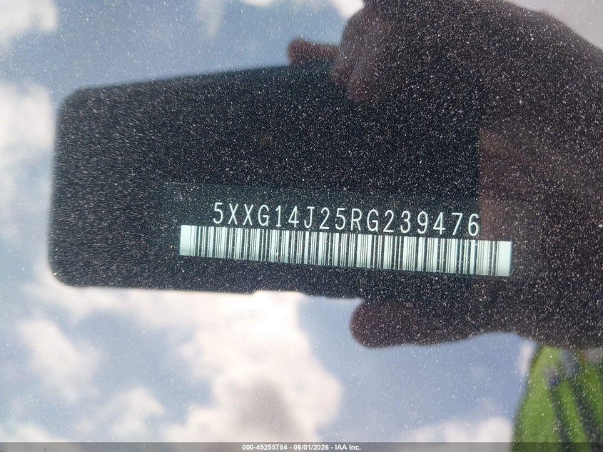 2024 Kia K5 VIN 5XXG14J25RG239476 IAAI salvage auction — FRONT END, Salvage Title, sold $7,050 on 2026-07-29 (photo 9)