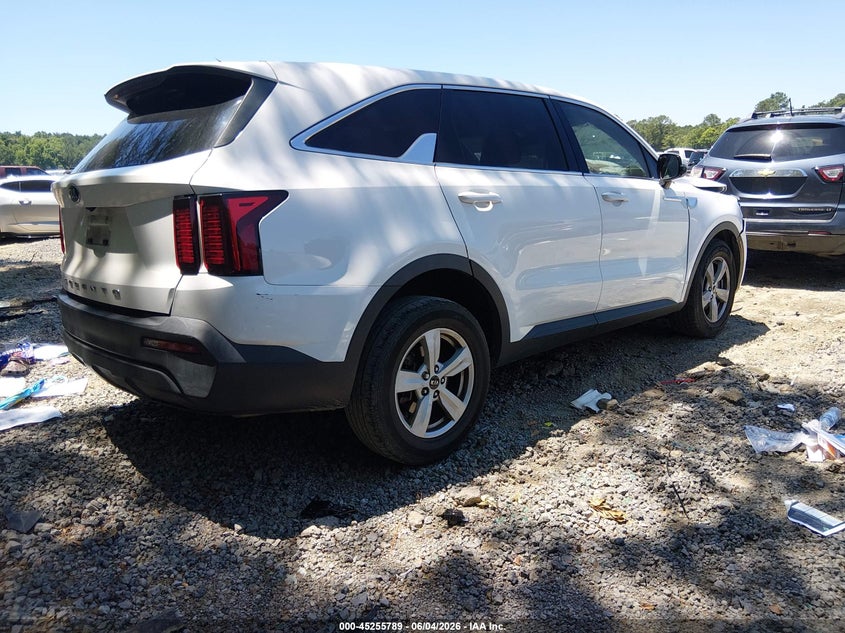 2021 Kia Sorento VIN 5XYRG4LC5MG024598 IAAI salvage auction — RIGHT FRONT, Salvage (South Carolina), sold $25 on 2026-07-21 (photo 4)