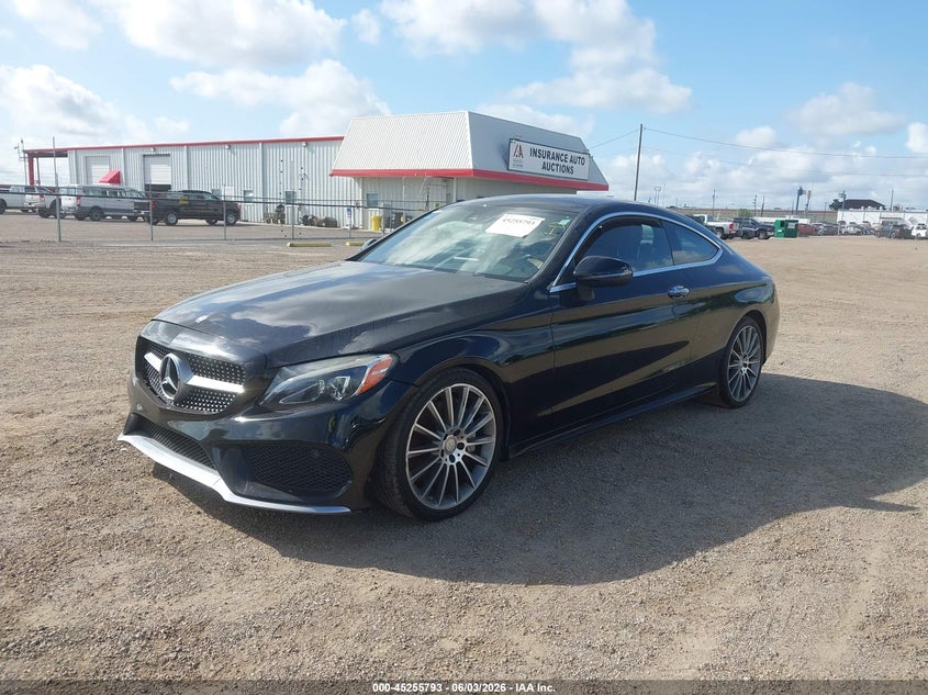 2017 Mercedes-benz C-klasse VIN WDDWJ4JB0HF439292 IAAI salvage auction — RIGHT FRONT, Salvage Title, sold $5,100 on 2026-08-18 (photo 2)