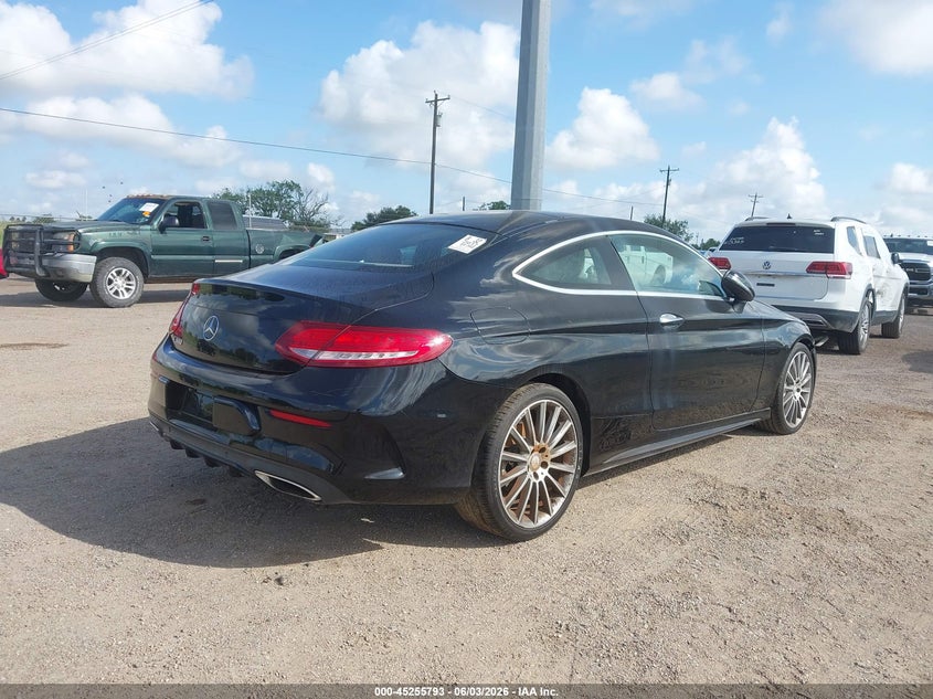 2017 Mercedes-benz C-klasse VIN WDDWJ4JB0HF439292 IAAI salvage auction — RIGHT FRONT, Salvage Title, sold $5,100 on 2026-08-18 (photo 4)