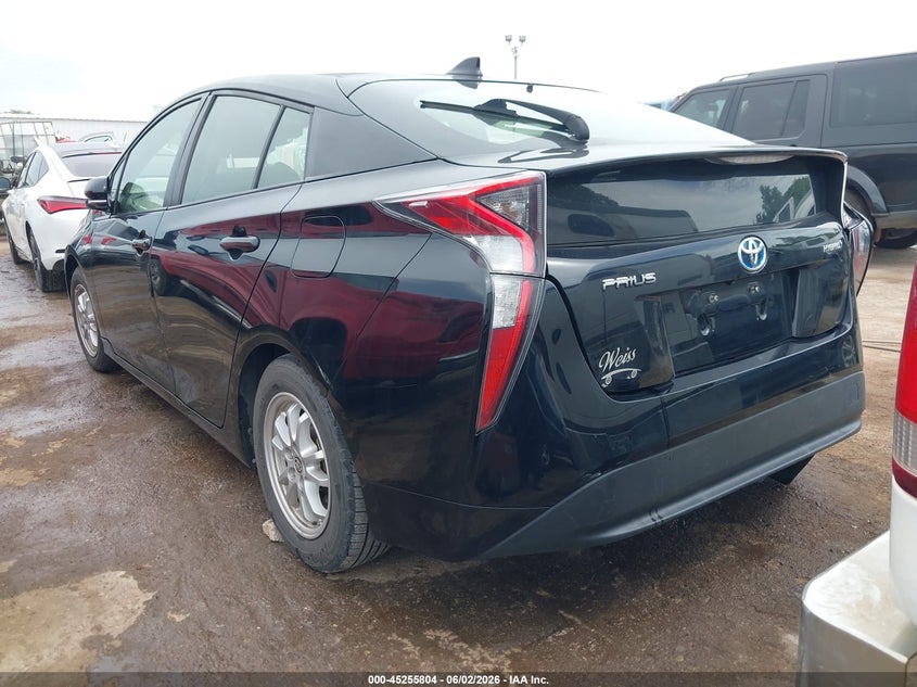 2016 Toyota Prius VIN JTDKARFU1G3504876 IAAI salvage auction — RIGHT REAR, Clear (Oklahoma), sold $3,650 on 2026-07-29 (photo 3)