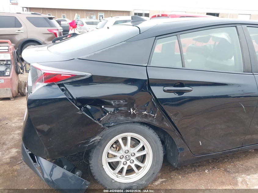 2016 Toyota Prius VIN JTDKARFU1G3504876 IAAI salvage auction — RIGHT REAR, Clear (Oklahoma), sold $3,650 on 2026-07-29 (photo 6)