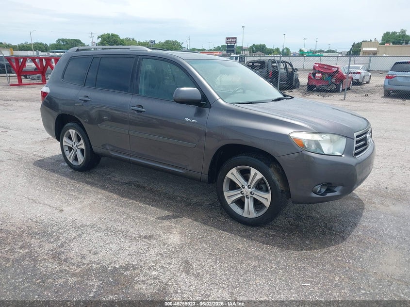 2008 Toyota Highlander VIN JTEES43A382002719 IAAI salvage auction — FRONT END, Clear (Kansas), sold $1,400 on 2026-07-24 (photo 1)