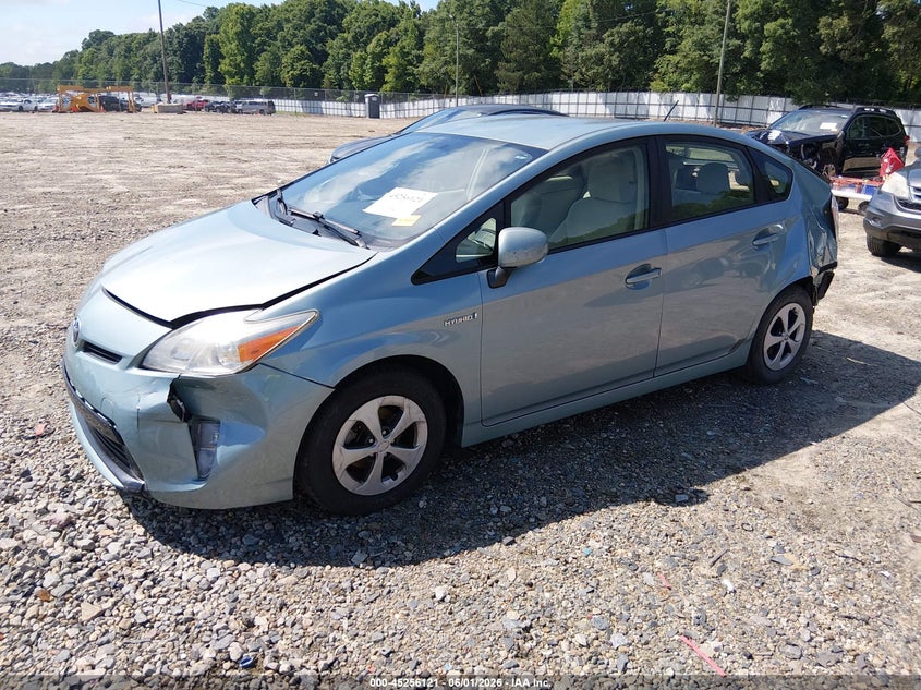 2013 Toyota Prius VIN JTDKN3DU8D5694079 IAAI salvage auction — FRONT & REAR, Salvage Title, sold $1,550 on 2026-07-09 (photo 2)