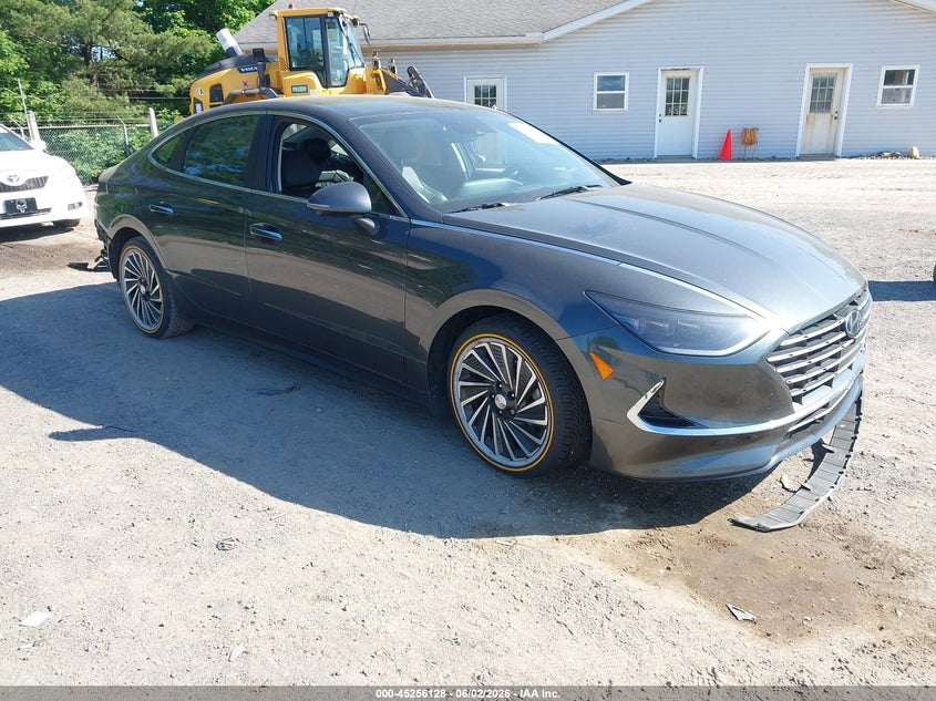 2021 Hyundai Sonata VIN KMHL54JJ2MA032151 IAAI salvage auction — REAR END, Salvage Title, sold $7,200 on 2026-07-13 (photo 1)