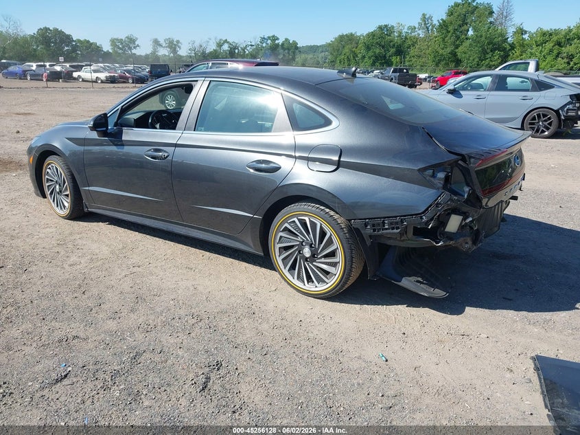 2021 Hyundai Sonata VIN KMHL54JJ2MA032151 IAAI salvage auction — REAR END, Salvage Title, sold $7,200 on 2026-07-13 (photo 3)