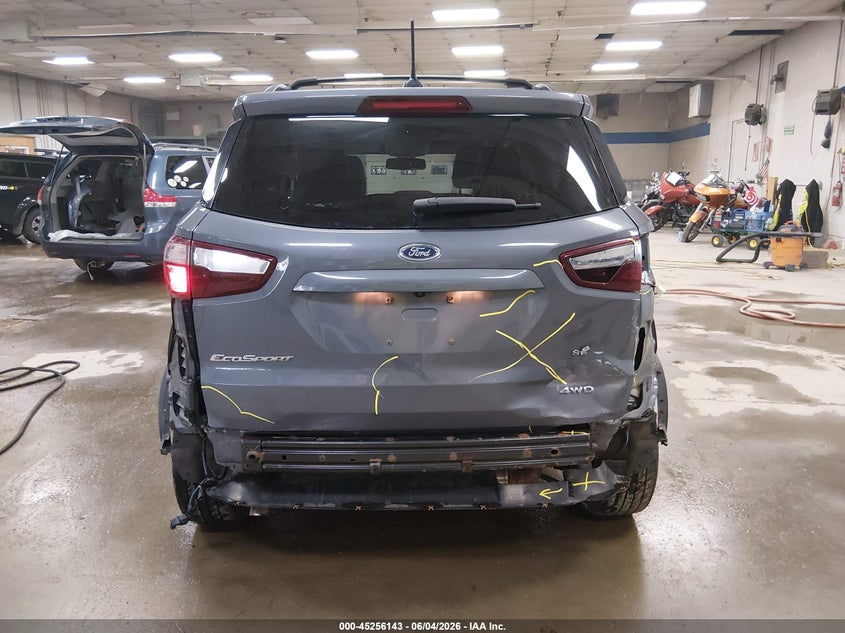 2018 Ford Ecosport VIN MAJ6P1CL7JC185669 IAAI salvage auction — REAR END, Salvage Title, sold $950 on 2026-07-20 (photo 6)