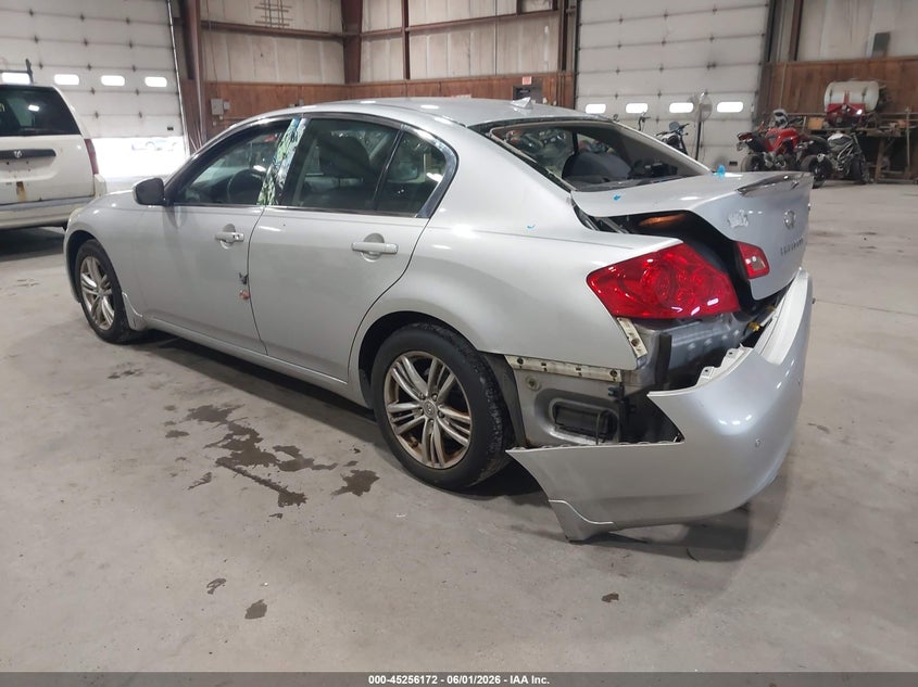 2013 Infiniti VIN JN1CV6AR8DM754182 IAAI salvage auction — RIGHT REAR, Salvage Title, sold $425 on 2026-08-26 (photo 3)