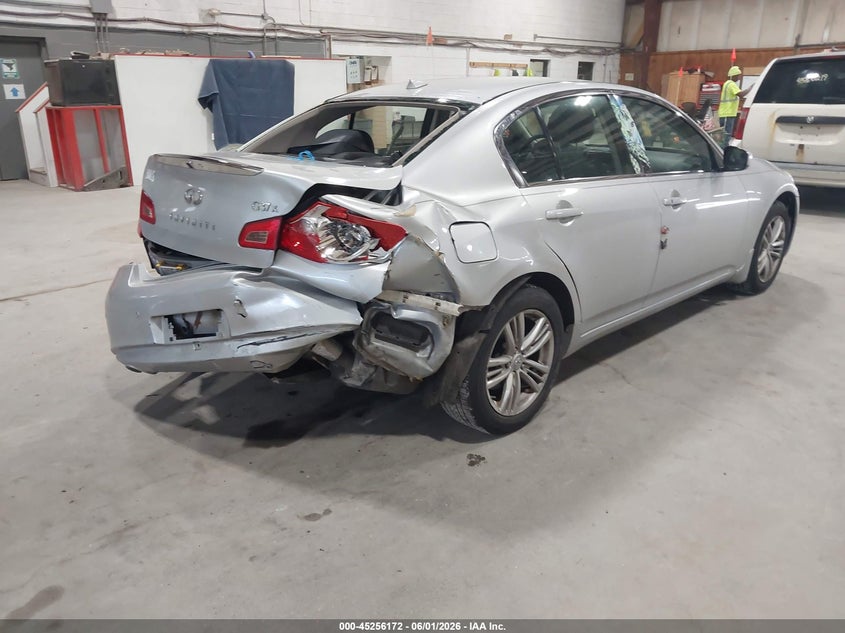 2013 Infiniti VIN JN1CV6AR8DM754182 IAAI salvage auction — RIGHT REAR, Salvage Title, sold $425 on 2026-08-26 (photo 4)