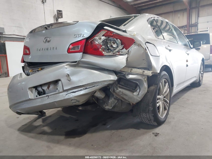 2013 Infiniti VIN JN1CV6AR8DM754182 IAAI salvage auction — RIGHT REAR, Salvage Title, sold $425 on 2026-08-26 (photo 6)