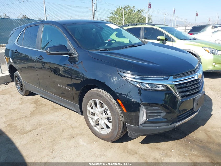 2023 Chevrolet Equinox VIN 3GNAXKEG2PL243041 IAAI salvage auction — REAR END, Salvage Title, sold $6,975 on 2026-07-22 (photo 1)