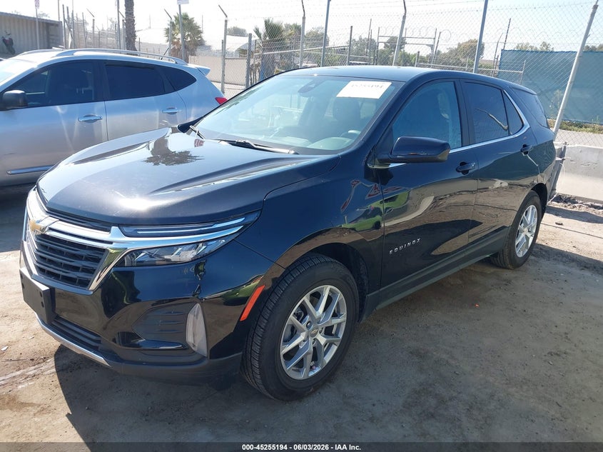 2023 Chevrolet Equinox VIN 3GNAXKEG2PL243041 IAAI salvage auction — REAR END, Salvage Title, sold $6,975 on 2026-07-22 (photo 2)