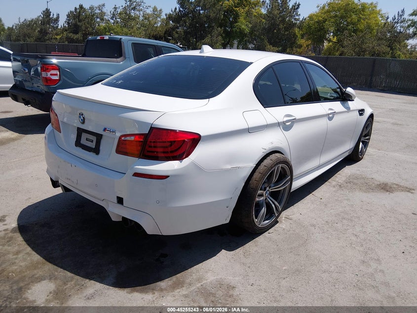 2013 BMW M5 VIN WBSFV9C56DD096375 IAAI salvage auction — LEFT SIDE, Salvage Title, sold $11,200 on 2026-07-06 (photo 4)