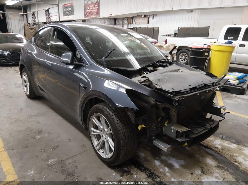 2023 Tesla Model y VIN 7SAYGAEE2PF791476 IAAI salvage auction — FRONT END, Salvage Title, sold $9,000 on 2026-07-16 (photo 1)