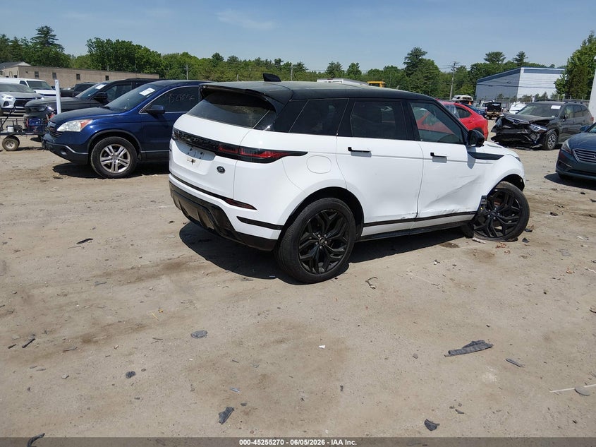 2021 Land rover Range rover evoque VIN SALZT2FX7MH129979 IAAI salvage auction — RIGHT SIDE, Salvage (Massachusetts), sold $8,450 on 2026-08-19 (photo 4)