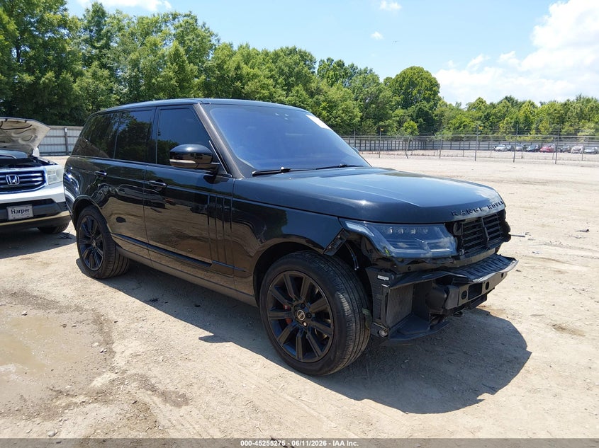2017 Land rover RANGE ROVER VIN SALGS2FV7HA361926 IAAI salvage auction — FRONT END, Clear (Tennessee), sold $8,450 on 2026-07-29 (photo 1)
