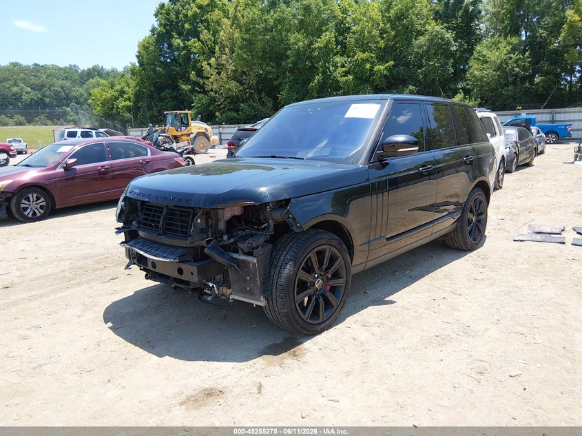 2017 Land rover RANGE ROVER VIN SALGS2FV7HA361926 IAAI salvage auction — FRONT END, Clear (Tennessee), sold $8,450 on 2026-07-29 (photo 2)