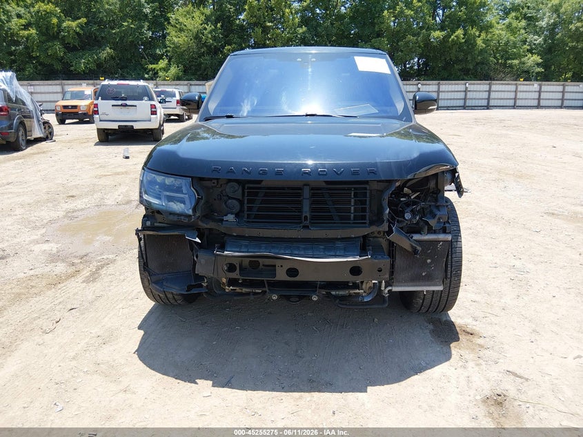 2017 Land rover RANGE ROVER VIN SALGS2FV7HA361926 IAAI salvage auction — FRONT END, Clear (Tennessee), sold $8,450 on 2026-07-29 (photo 6)