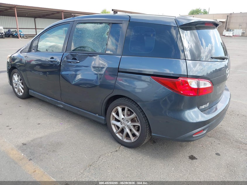 2012 Mazda 5 VIN JM1CW2DL8C0132570 IAAI salvage auction — SIDE, Salvage Title, sold $1,050 on 2026-07-12 (photo 3)