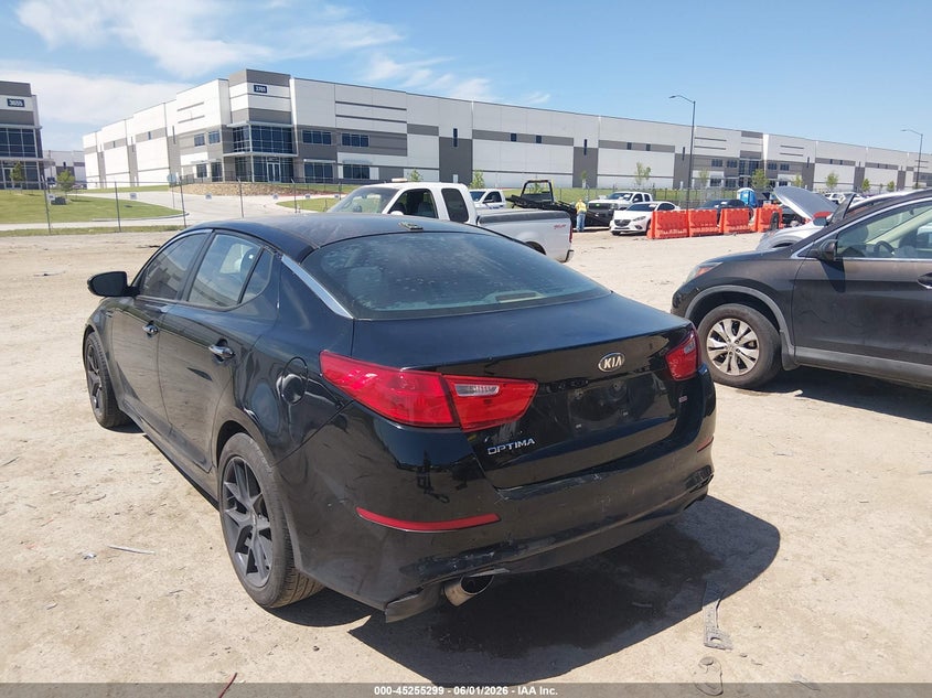 2015 Kia Optima VIN 5XXGM4A79FG419686 IAAI salvage auction — REAR END, Original (Texas), sold $925 on 2026-07-28 (photo 3)