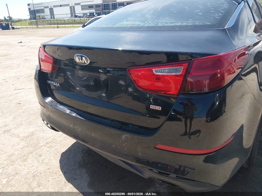 2015 Kia Optima VIN 5XXGM4A79FG419686 IAAI salvage auction — REAR END, Original (Texas), sold $925 on 2026-07-28 (photo 6)